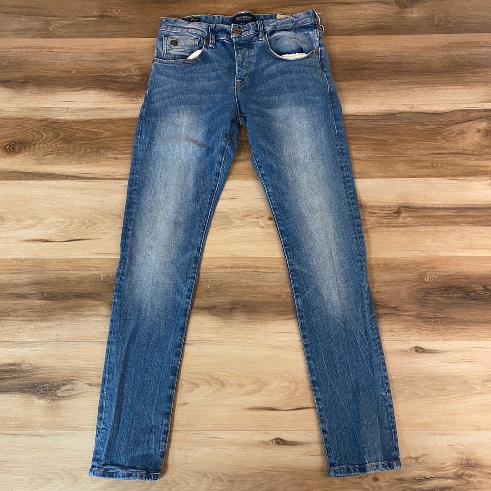 Scotch‎ & Soda Ralston Mens Slim Fit Jeans Size 29x32 Amsterdam Blauw Denim